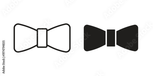 Bow Tie icon for graphic and web design. EPS10