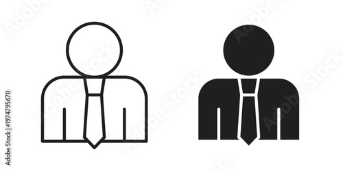 Businessman icon for graphic and web design. EPS10