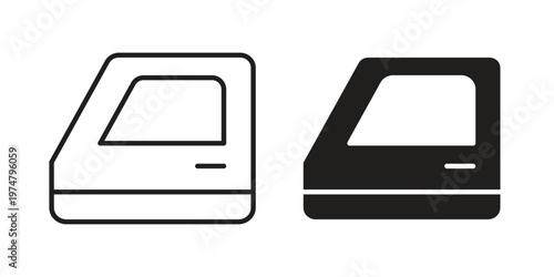 car door icon for graphic and web design. EPS10