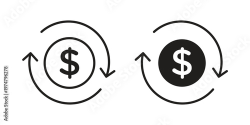 Cashback icon for graphic and web design. EPS10