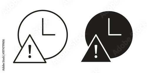 Delay icon for graphic and web design. EPS10