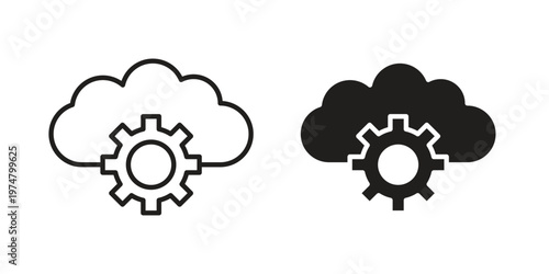 Devops icon for graphic and web design. EPS10