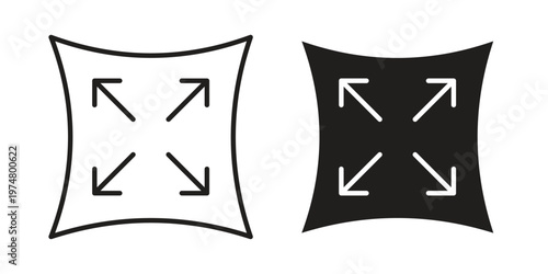 Elasticity icon for graphic and web design. EPS10