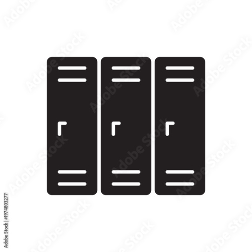 Standing Ring Binders Glyph Icon for Document Archiving