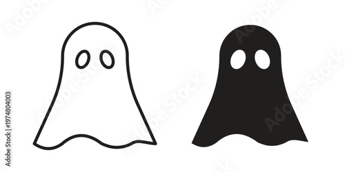 Ghost icon for graphic and web design. EPS10