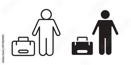 Guest icon for graphic and web design. EPS10