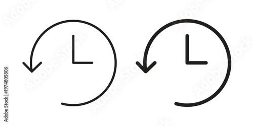 History icon for graphic and web design. EPS10