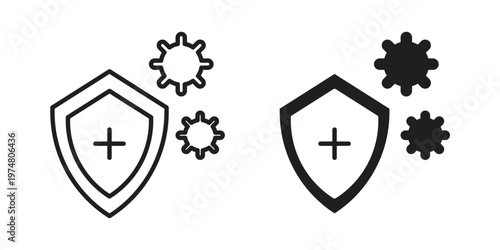 Immune system icon for graphic and web design. EPS10
