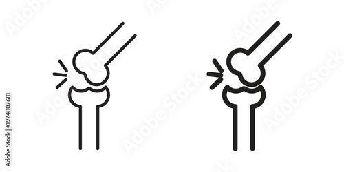 joint pain icon for graphic and web design. EPS10