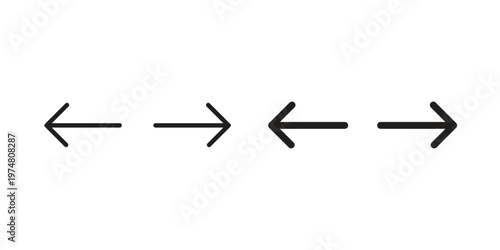 Left right direction icon for graphic and web design. EPS10