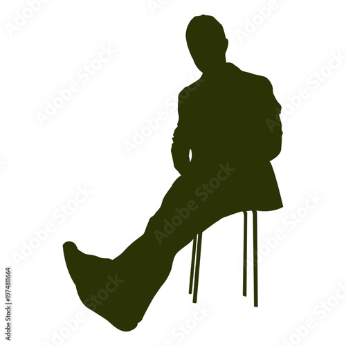 Executive relaxed on chair