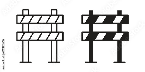 Obstacle icon for graphic and web design. EPS10