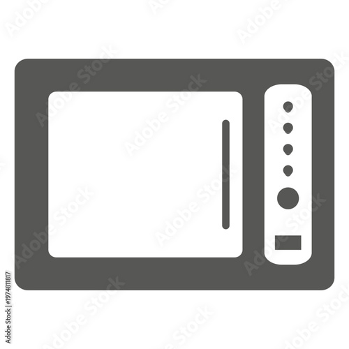 Flat oven icon