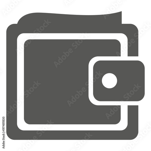 Flat wallet icon