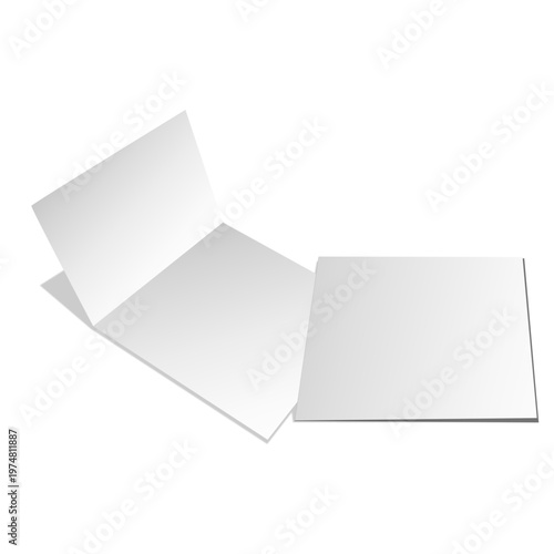 Folded blank cards