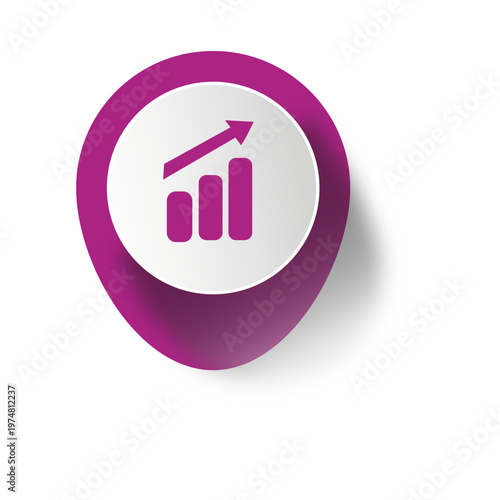Graph elliptical sticker infographic