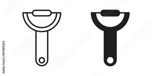 Peeler icon for graphic and web design. EPS10