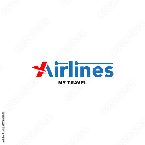 Airline flight logo vector design illustration vector, suitable for your design need, logo, illustration, animation, etc.
