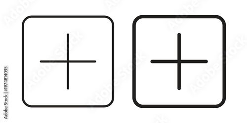 Plus icon for graphic and web design. EPS10