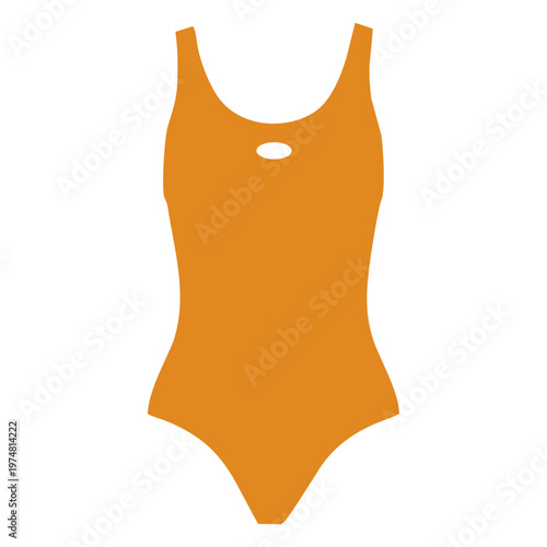 Orange ladies swimsuit