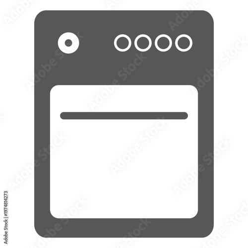 Oven flat icon