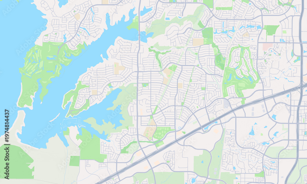 Naklejka premium The Colony Texas map