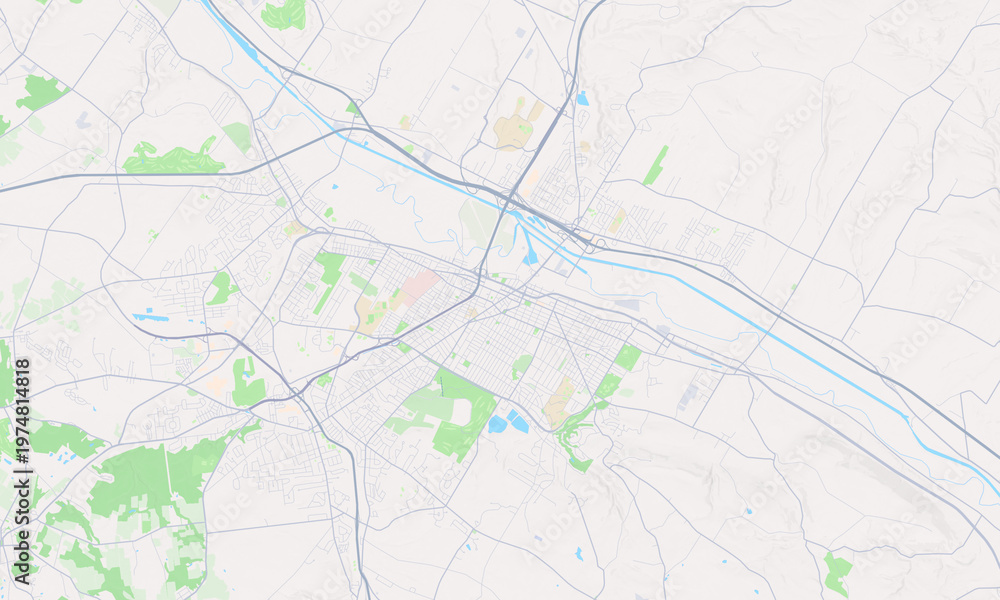 Obraz premium Utica New York map