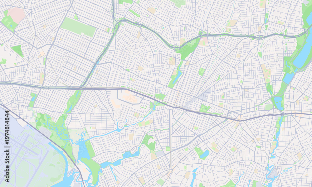 Naklejka premium Valley Stream New York map