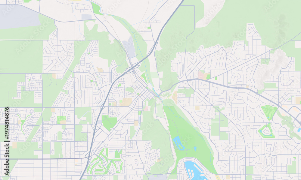 Fototapeta premium Victorville California map
