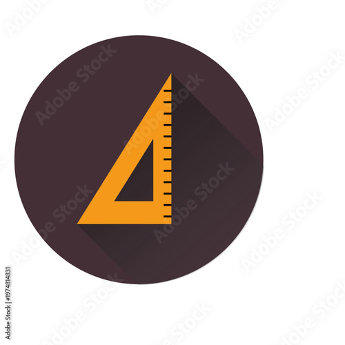 Scalene square circle icon