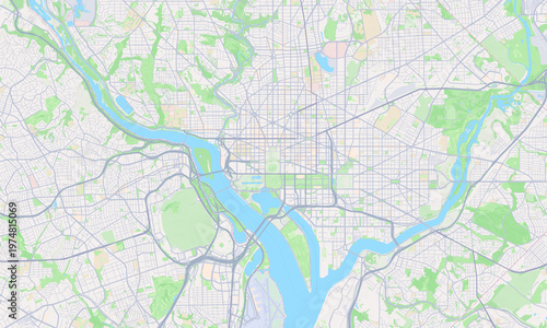 Washington District of Columbia map