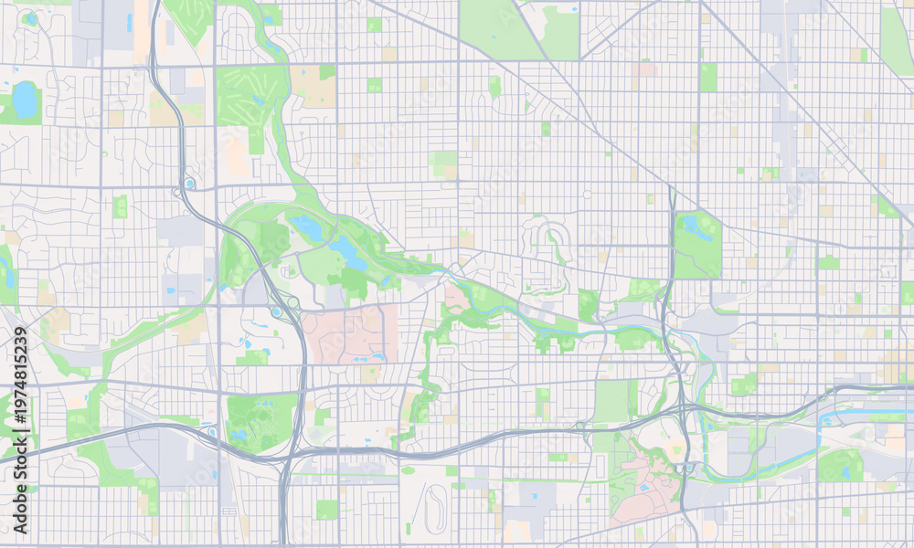 Fototapeta premium Wauwatosa Wisconsin map
