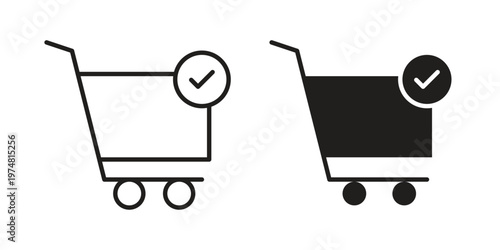 Purchase order icon for graphic and web design. EPS10
