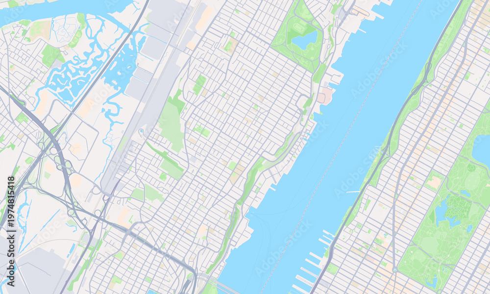 Fototapeta premium West New York New Jersey map