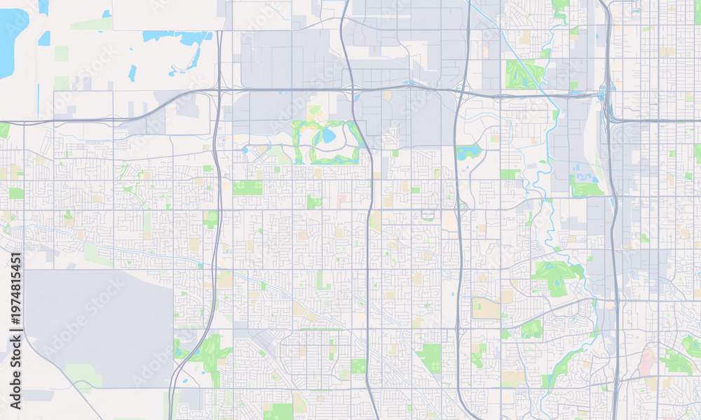 Naklejka premium West Valley City Utah map
