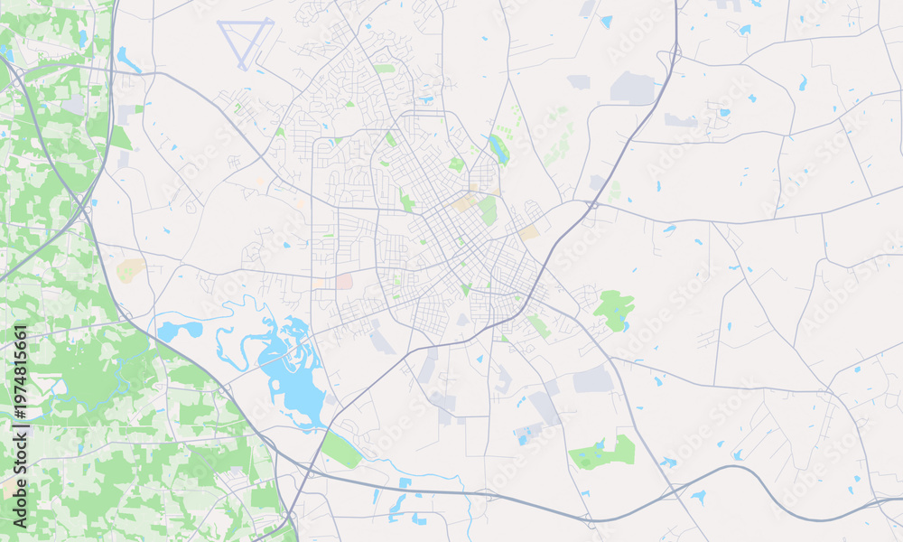 Obraz premium Wilson North Carolina map