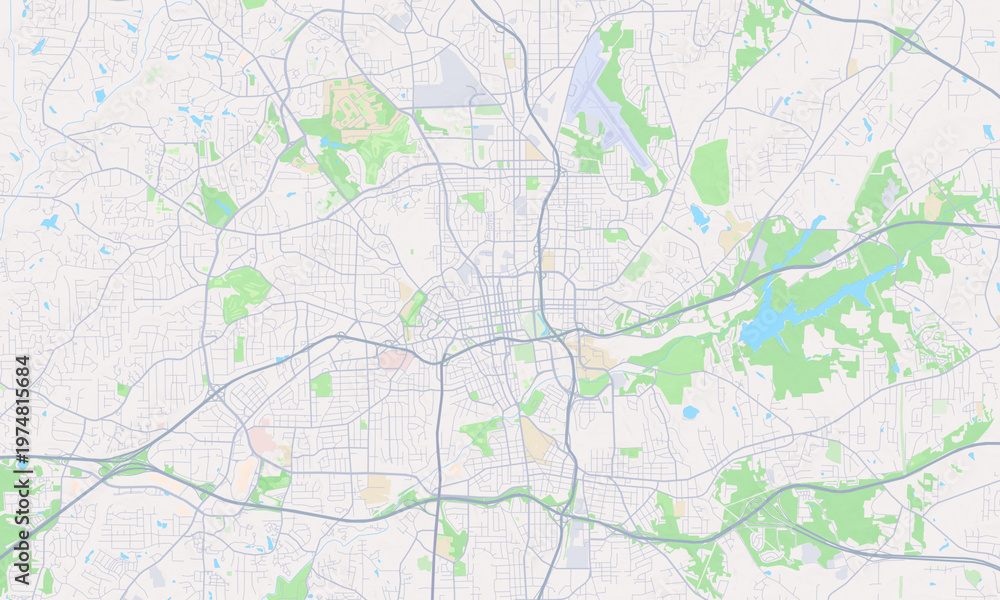 Naklejka premium Winston-Salem North Carolina map