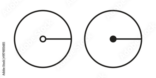 Radius icon for graphic and web design. EPS10