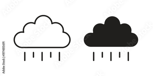 Rainy Day icon for graphic and web design. EPS10