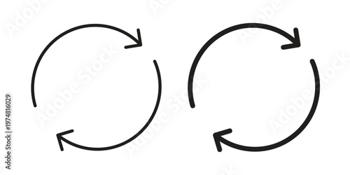 Refresh icon for graphic and web design. EPS10