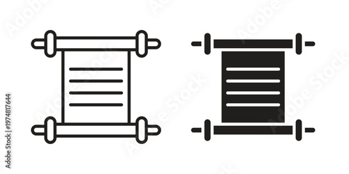 Scrolls icon for graphic and web design. EPS10