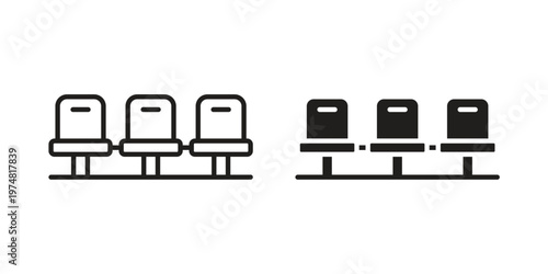 Seats icon for graphic and web design. EPS10