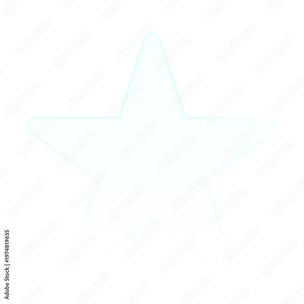 Obraz premium Glassmorphism UI Element. Abstract soft pastel gradient star background with rounded border for mobile stories and app UI design