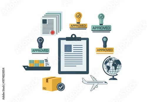 Approved Shipping and Logistics Icons.