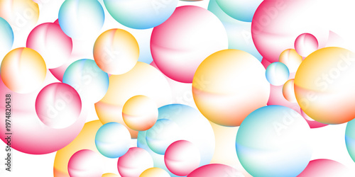 Set color circle gradient noise gradation. Abstract colorful watercolor blur mesh fluid translucent glow nice modern soft