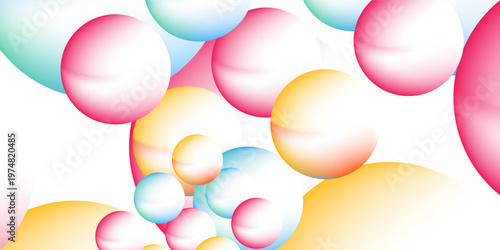 Set color circle gradient noise gradation. Abstract colorful watercolor blur mesh fluid translucent glow nice modern