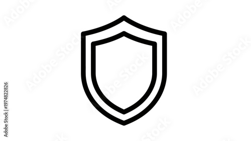 Shield Icon Security Protection Symbol.