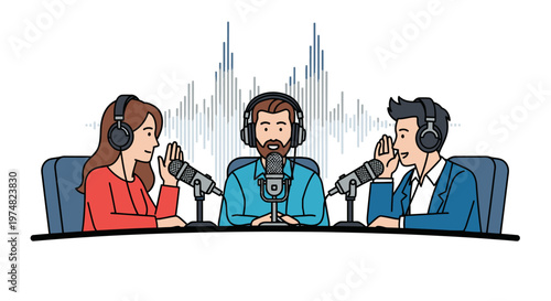 A whimsical and colorful cartoon cityscape with anthropomorphic buildings under a blue sky, featuring a mix of modern and traditional architectural styles.