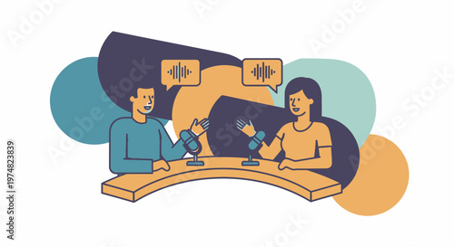 A whimsical and colorful cartoon cityscape with anthropomorphic buildings under a blue sky, featuring a mix of modern and traditional architectural styles.