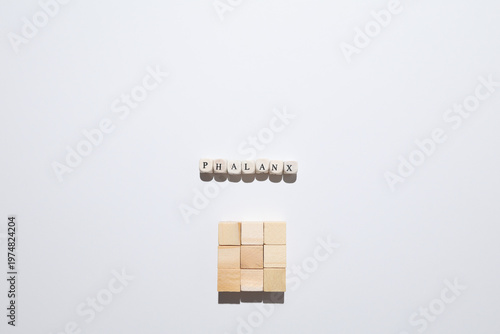 Quadro em tela Phalanx concept representing coordinated structure, teamwork, and defensive formation